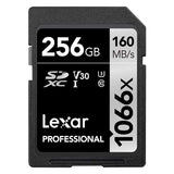 Lexar Professional SDXC Memory Card, 1066x 256GB, Class 10, UHS-I, U3