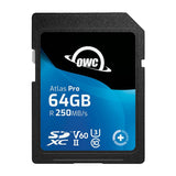 OWC, 64GB Atlas Pro, SDXC V60 UHS-II Memory Card