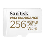 SanDisk MAX Endurance MicroSDXC, 256GB, U3, V30, C10, Full HD recording, w/Adapter