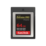 SanDisk Extreme Pro CFexpress Card, 64GB, Type B, 1500/800 MB/s, W/JC,RP