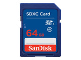 SanDisk SDXC Memory Card, 64GB, SDSDB-064G-A46, Class 4, Retail Pkg