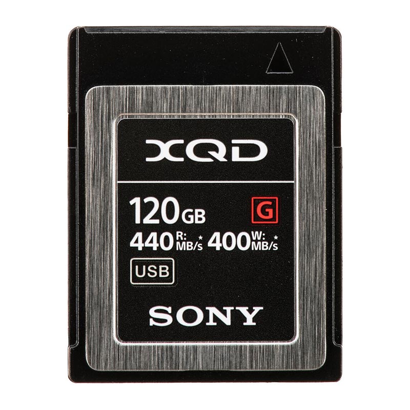 Sony Memory Card, XQD G Series, QD-G120F 120GB, 440Mb/s read, 400MB/s -  Tape4Backup (K&F Associates LLC)