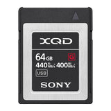 Sony Memory Card, XQD G Series, QDG64E/J 64GB, 440Mb/s read, 400MB/s Write