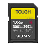 Sony Memory Card, 128GB, SF-G128T/T1, UHS-II TOUGH SDXC, CL10,V90, U3, Max R300MB/s, W299MB/s