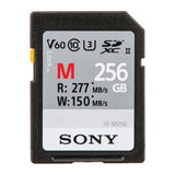 Sony Memory Card, 256GB, SFM256/T2 Video Class V60, UHS-II U3, Class10