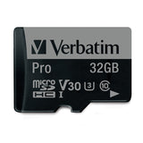 Verbatim Pro Memory Card with adapter, 47041, 32GB, microSDHC, 600X, UHS-1, Class 10