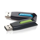 Verbatim Store 'n' Go V3 USB, 3.0 Flash Drive, 2pk, Blue, Green, 32GB, MICROBAN